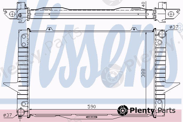  NISSENS part 65536A Radiator, engine cooling