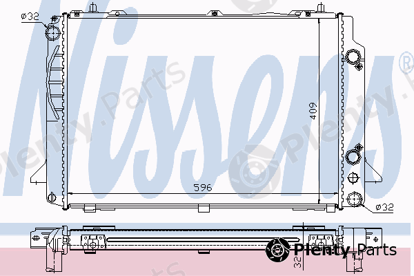  NISSENS part 60467A Radiator, engine cooling