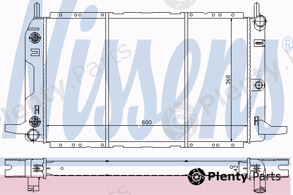  NISSENS part 62229 Radiator, engine cooling