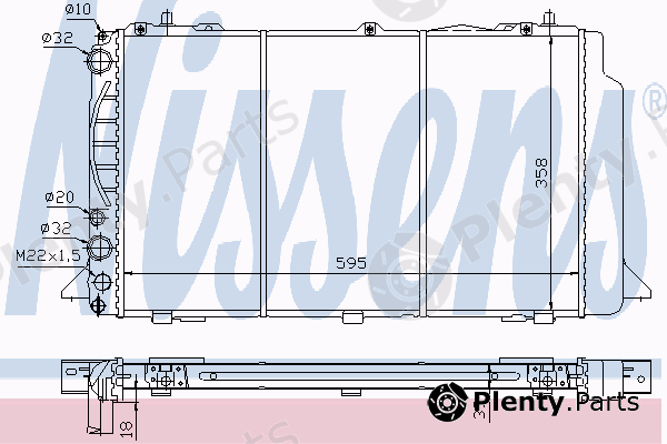  NISSENS part 60479 Radiator, engine cooling