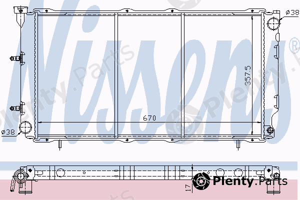  NISSENS part 64096 Radiator, engine cooling