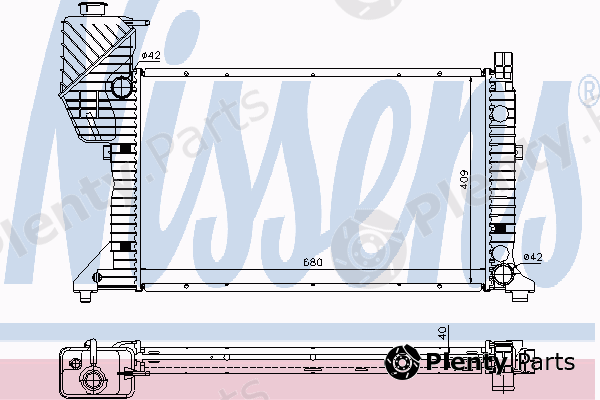  NISSENS part 62685A Radiator, engine cooling