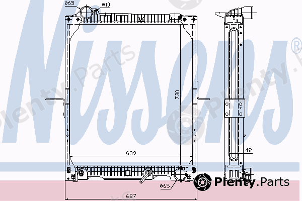  NISSENS part 62644A Radiator, engine cooling