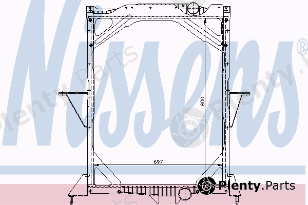  NISSENS part 65466A Radiator, engine cooling