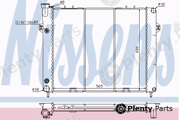  NISSENS part 61000 Radiator, engine cooling
