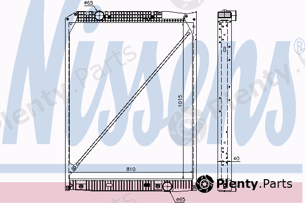  NISSENS part 62791A Radiator, engine cooling
