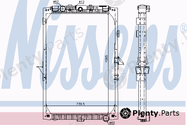  NISSENS part 61447 Radiator, engine cooling