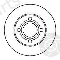  NK part 204734 Brake Disc