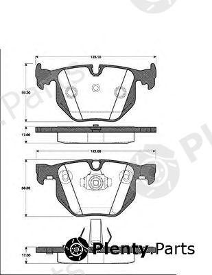  NK part 221535 Brake Pad Set, disc brake