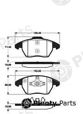  NK part 221953 Brake Pad Set, disc brake