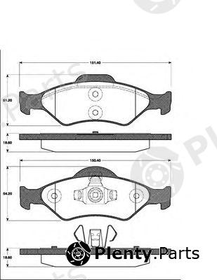  NK part 222556 Brake Pad Set, disc brake