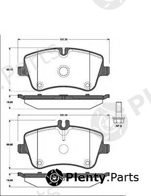 NK part 223345 Brake Pad Set, disc brake