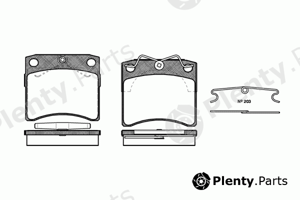  ROADHOUSE part 2385.10 (238510) Brake Pad Set, disc brake