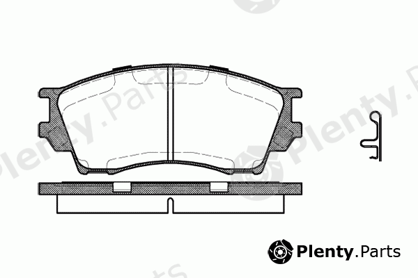 ROADHOUSE part 2491.00 (249100) Brake Pad Set, disc brake