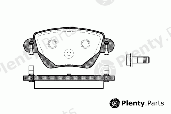  ROADHOUSE part 2777.00 (277700) Brake Pad Set, disc brake