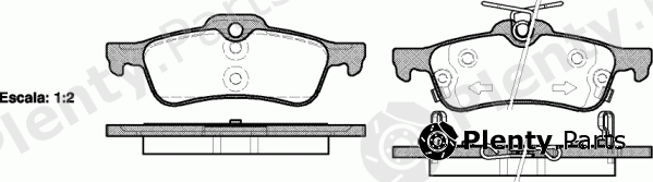  ROADHOUSE part 2862.02 (286202) Brake Pad Set, disc brake