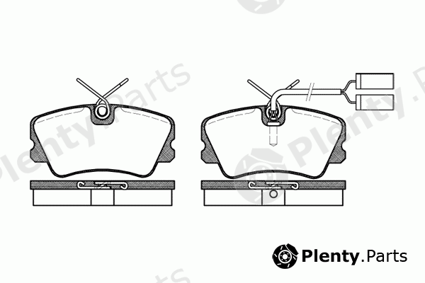  REMSA part 0259.02 (025902) Brake Pad Set, disc brake