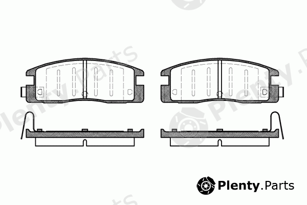  REMSA part 0361.14 (036114) Brake Pad Set, disc brake