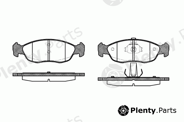  REMSA part 0461.10 (046110) Brake Pad Set, disc brake