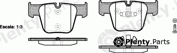  REMSA part 1218.00 (121800) Brake Pad Set, disc brake
