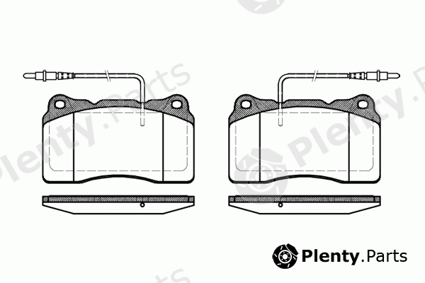  REMSA part 0666.14 (066614) Brake Pad Set, disc brake