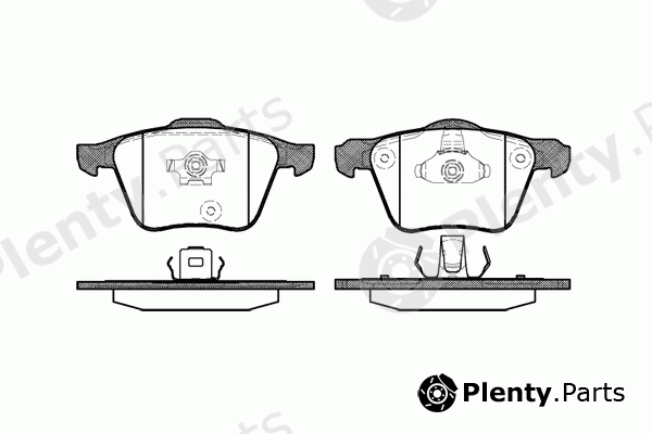  REMSA part 1043.00 (104300) Brake Pad Set, disc brake