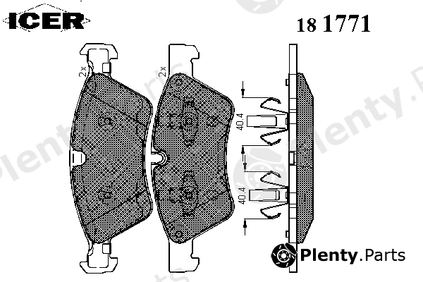  ICER part 181771 Brake Pad Set, disc brake