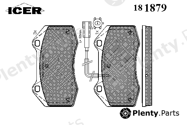  ICER part 181879 Brake Pad Set, disc brake