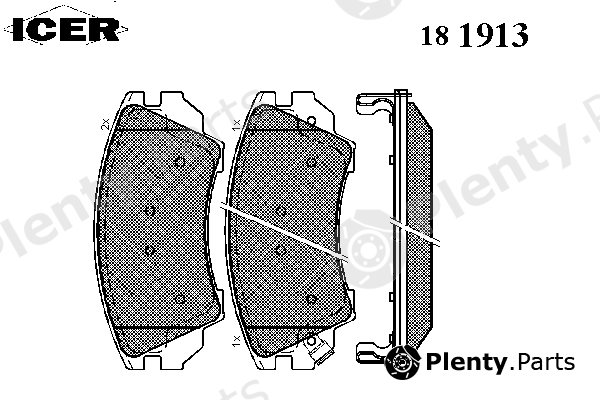  ICER part 181913 Brake Pad Set, disc brake
