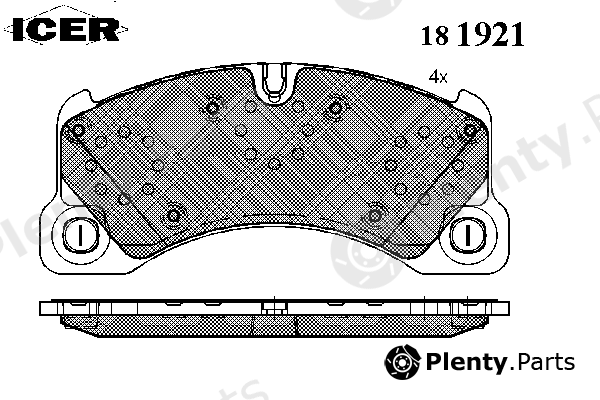  ICER part 181921 Brake Pad Set, disc brake