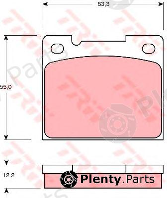  TRW part GDB1066 Brake Pad Set, disc brake