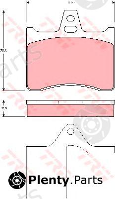  TRW part GDB1284 Brake Pad Set, disc brake