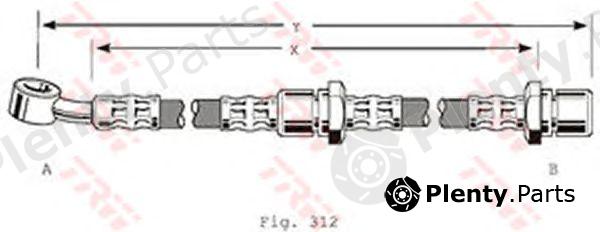  TRW part PHD213 Brake Hose