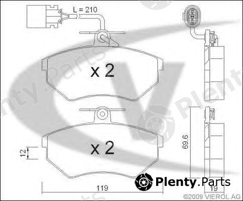  VAICO part V10-8121 (V108121) Brake Pad Set, disc brake