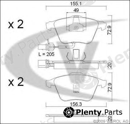  VAICO part V10-8181 (V108181) Brake Pad Set, disc brake