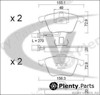  VAICO part V10-8182 (V108182) Brake Pad Set, disc brake