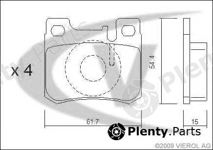  VAICO part V30-8129 (V308129) Brake Pad Set, disc brake