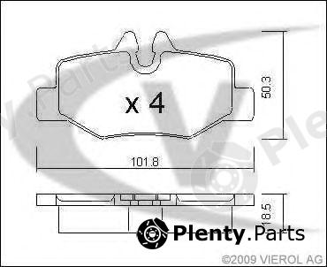  VAICO part V30-8133 (V308133) Brake Pad Set, disc brake