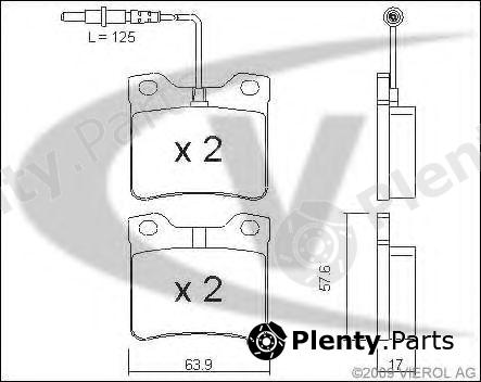  VAICO part V30-8138 (V308138) Brake Pad Set, disc brake