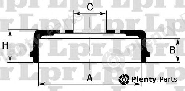  LPR part 7D0042 Brake Drum