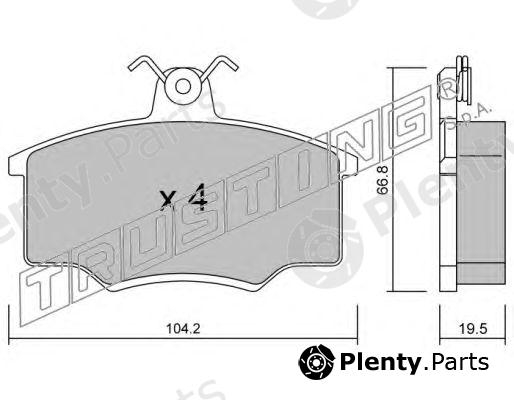  TRUSTING part 026.0 (0260) Brake Pad Set, disc brake