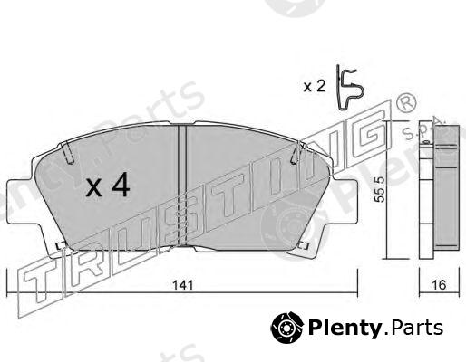 TRUSTING part 169.0 (1690) Brake Pad Set, disc brake