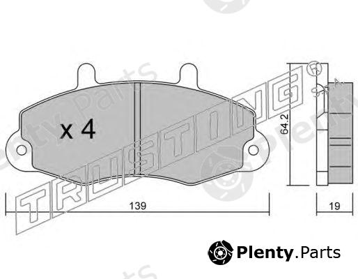  TRUSTING part 201.0 (2010) Brake Pad Set, disc brake