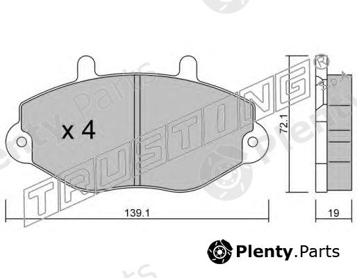  TRUSTING part 202.0 (2020) Brake Pad Set, disc brake