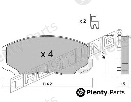  TRUSTING part 230.1 (2301) Brake Pad Set, disc brake