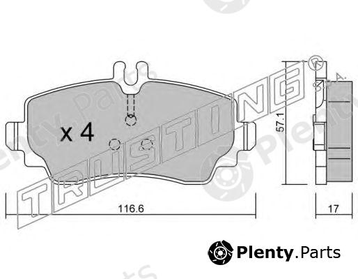  TRUSTING part 319.0 (3190) Brake Pad Set, disc brake