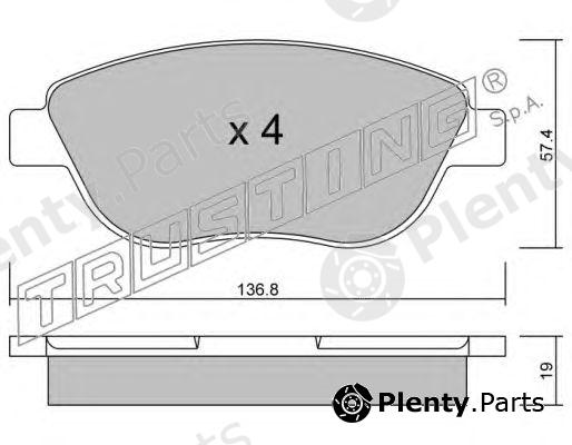  TRUSTING part 331.1 (3311) Brake Pad Set, disc brake