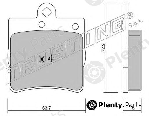 TRUSTING part 352.0 (3520) Brake Pad Set, disc brake