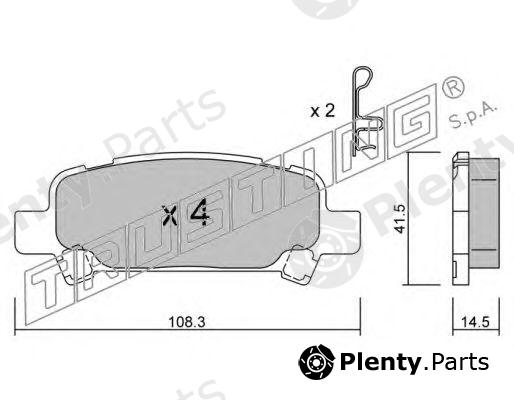  TRUSTING part 429.0 (4290) Brake Pad Set, disc brake