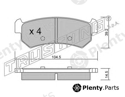  TRUSTING part 527.0 (5270) Brake Pad Set, disc brake